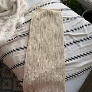 Zara Cream Textured Skirt